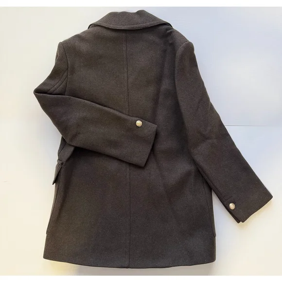 Zara Wool Blend Coat Size S - Picture 7 of 8